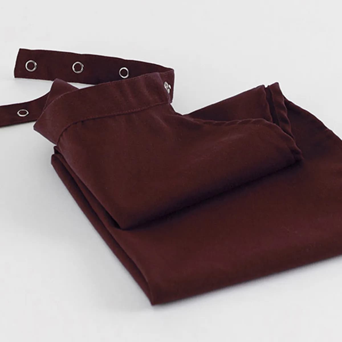 Adult Cotton Bib, Burgundy, One Size