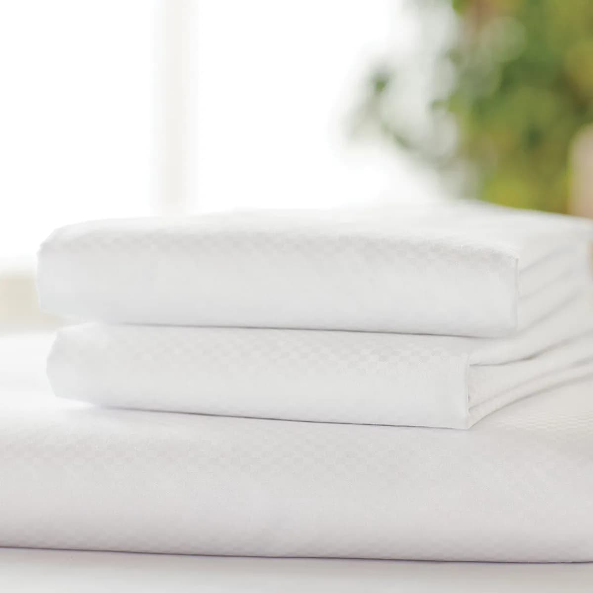 Sateen Microcheck Duvet Cover