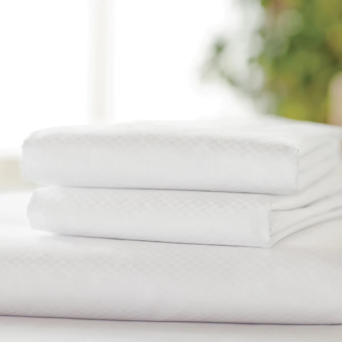 Satin Microcheck Sheets