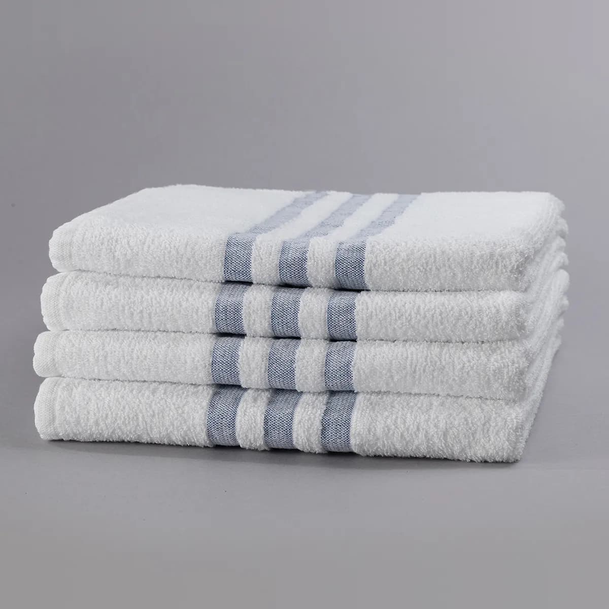 Blue Stripe Cotton Towels