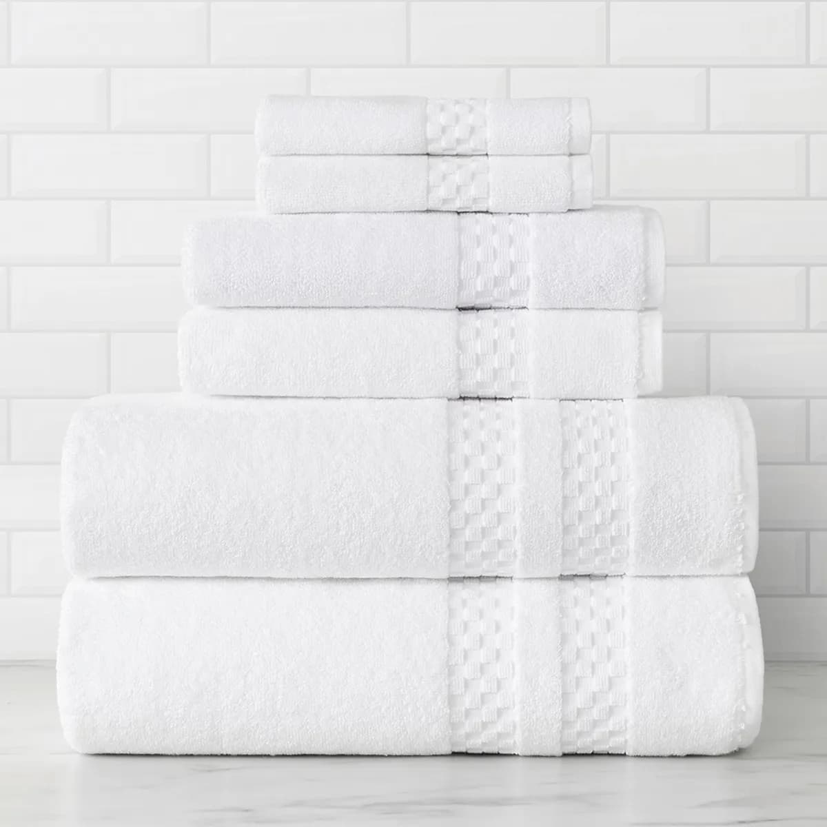Luxury Checkerboard Bath Towel