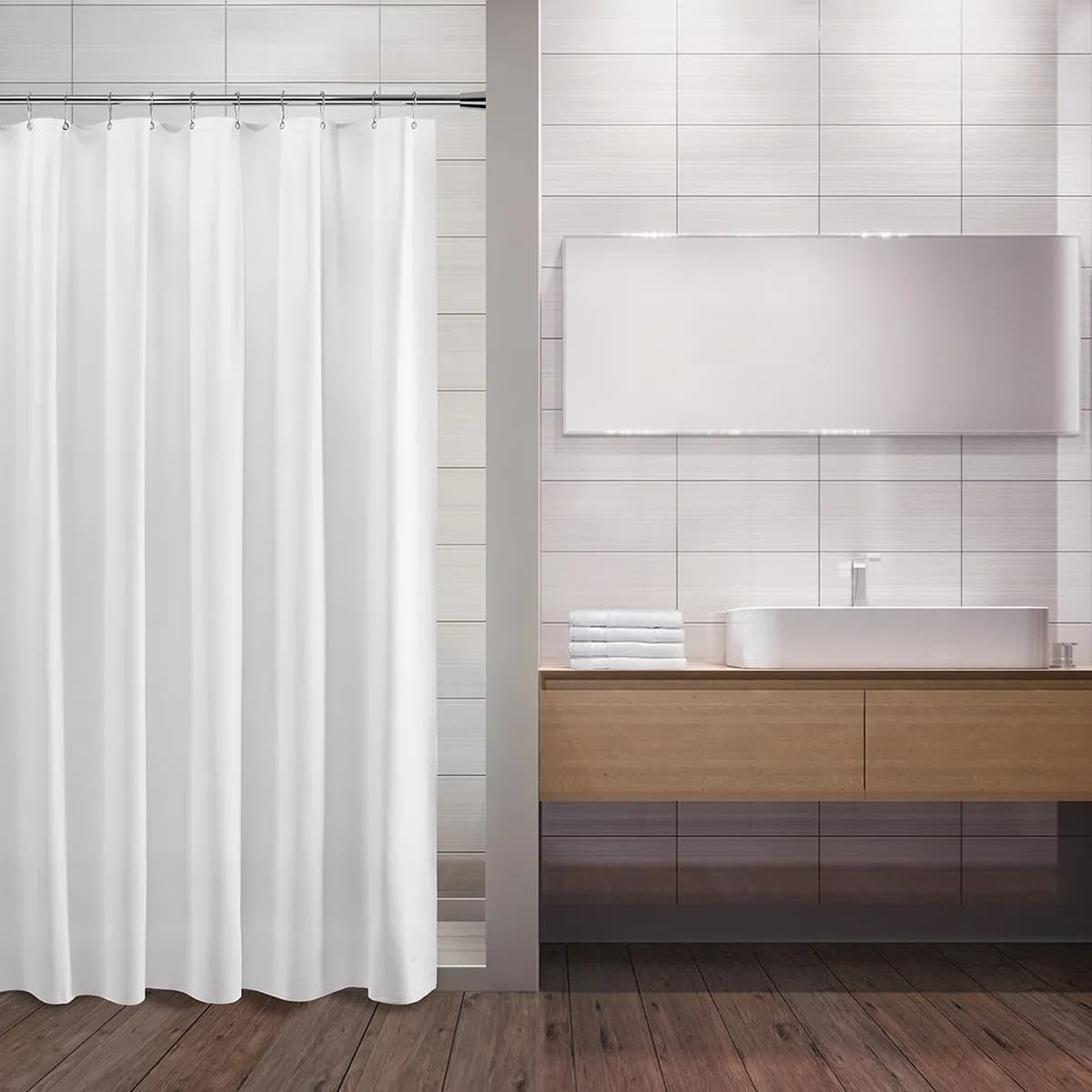 Vinyl Shower Curtain with Grommets