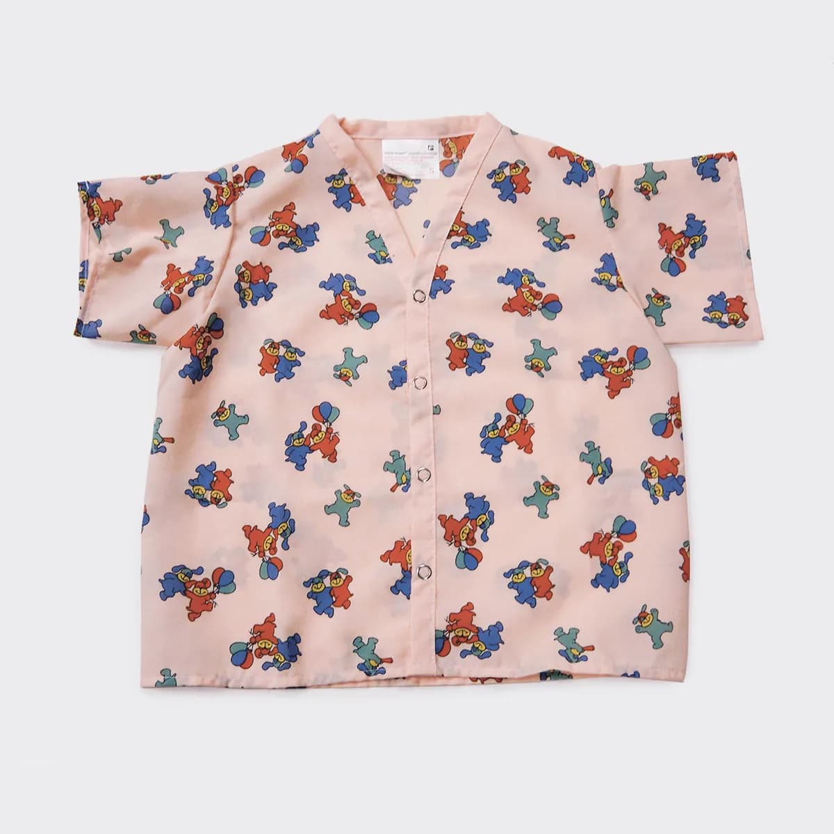 Pediatric Pajama Tops with Playful Dog Print
