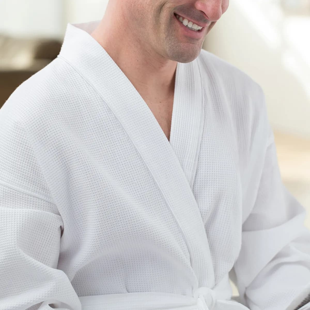 Cotton Waffle Weave Spa Robe