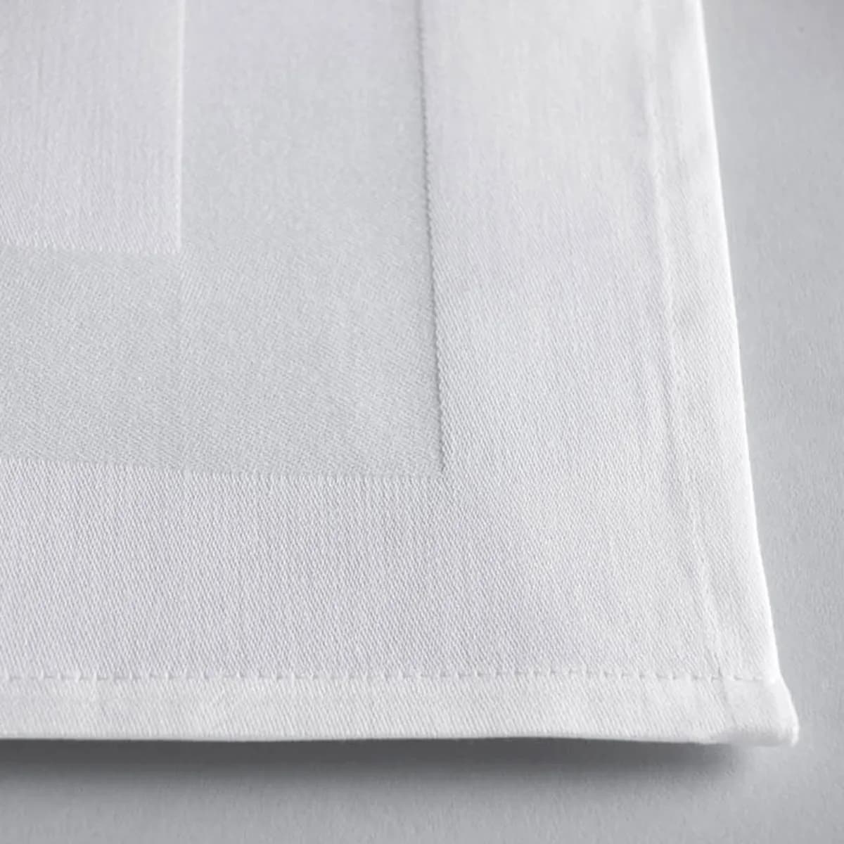 Satin Band Napkin 55% Cotton/45% Polyester White 22x22
