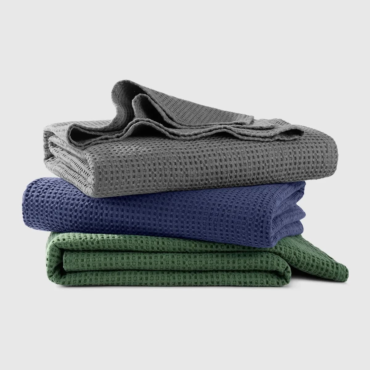 Waffle Weave Cotton Throw Blanket