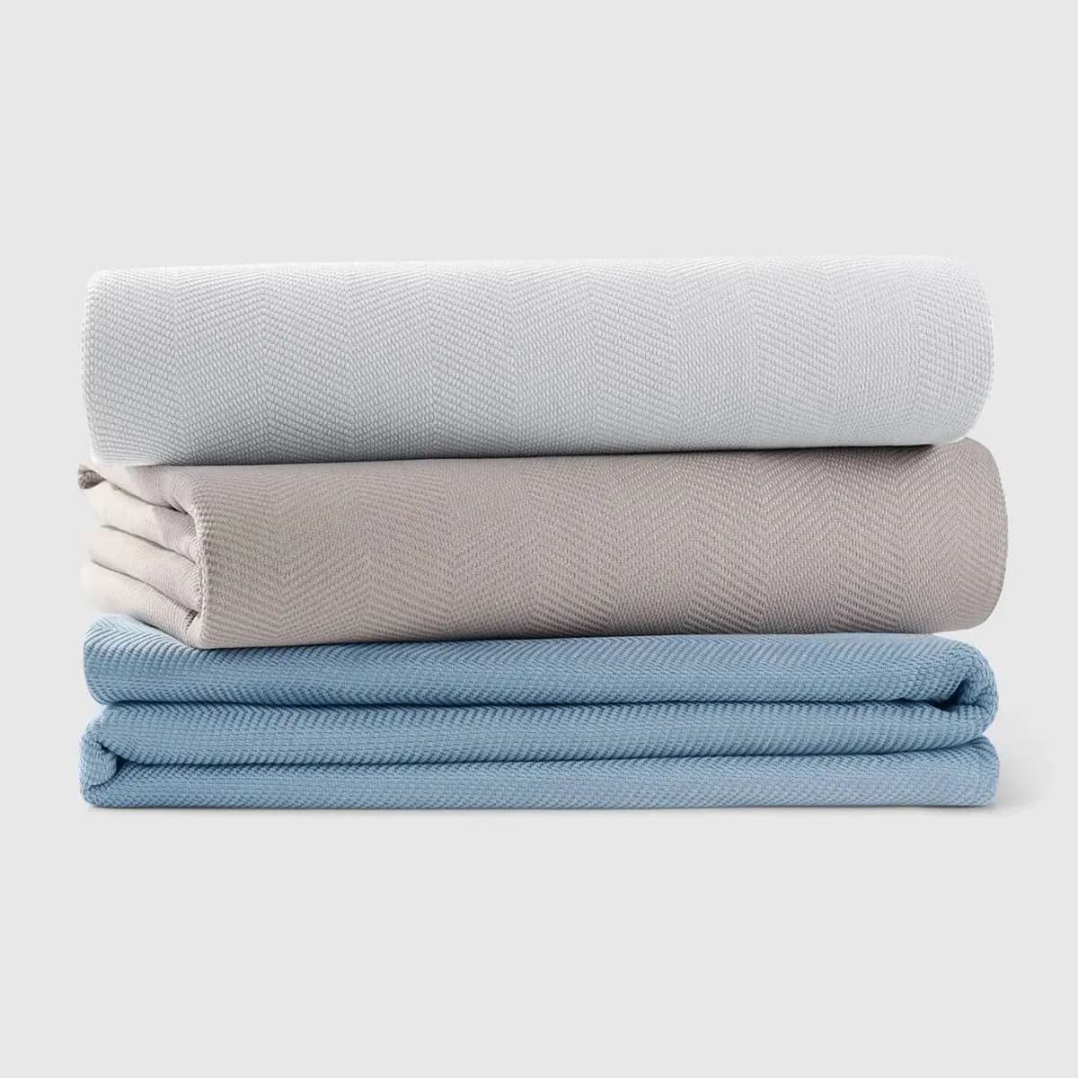 Chenille Herringbone Non-Quilted Bedspread